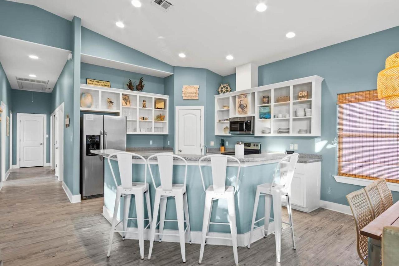 New 5 Bdrm W/Pool, Observation Deck Walk To Beach! Port Aransas Kültér fotó