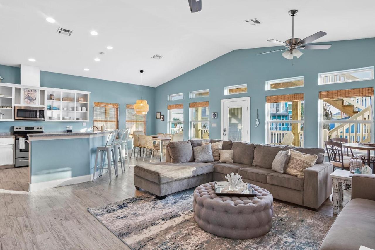New 5 Bdrm W/Pool, Observation Deck Walk To Beach! Port Aransas Kültér fotó