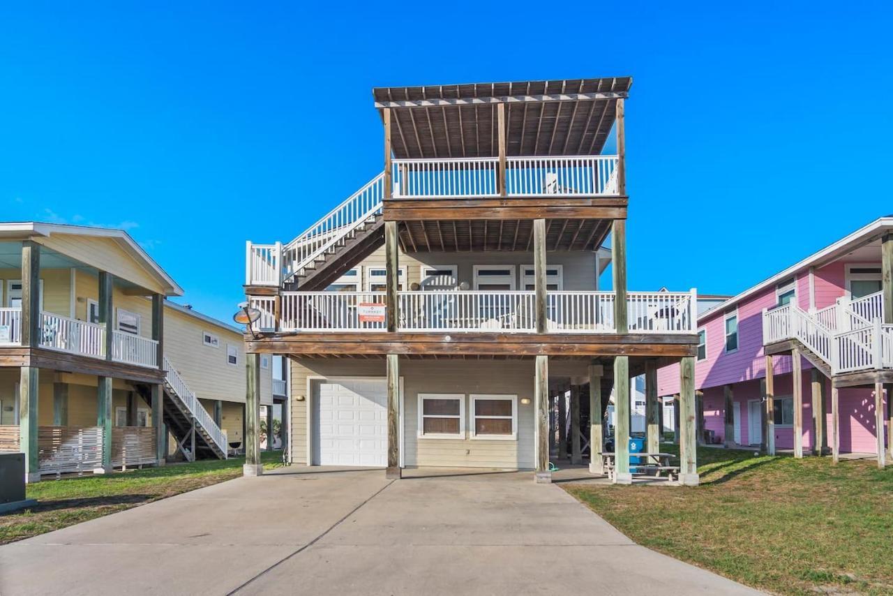New 5 Bdrm W/Pool, Observation Deck Walk To Beach! Port Aransas Kültér fotó